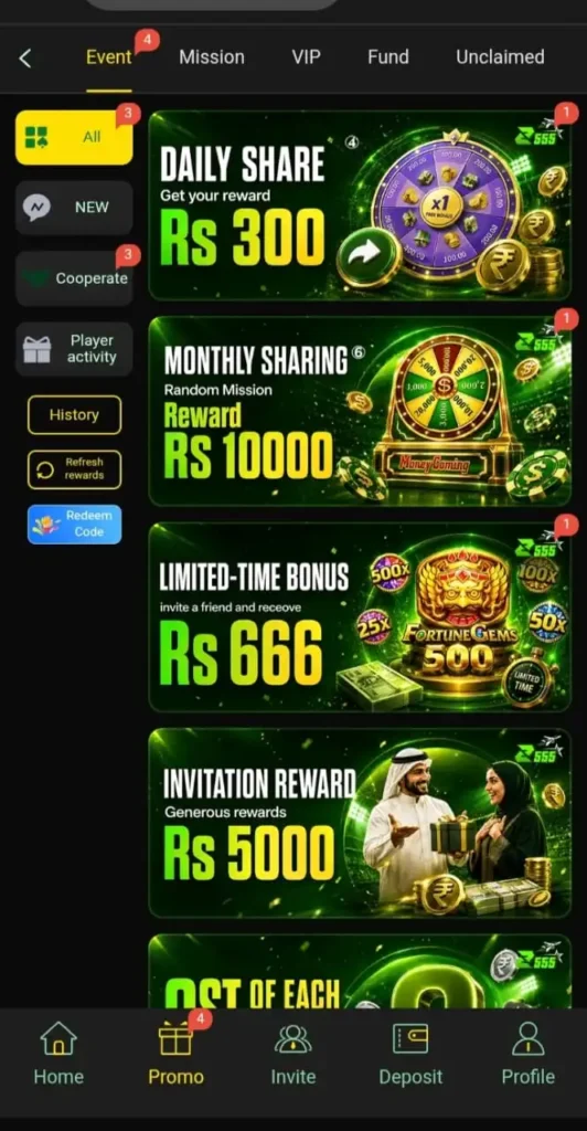 zee9 game deposit