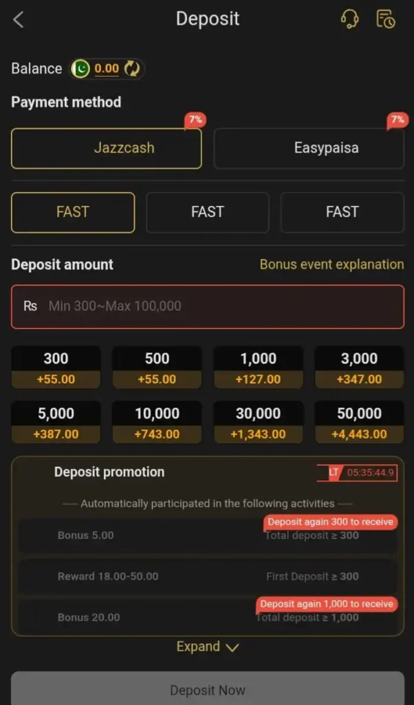AJ03 Deposit