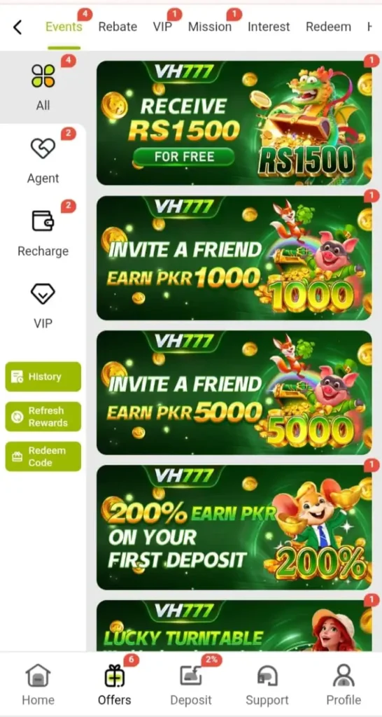 VH7777 GAME DEPOSITE
